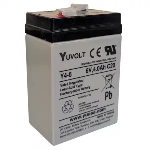 Overlander Y4-6 Yuasa Yucel Yuvolt 6V 4Ah Lead Acid Rechargeable Battery