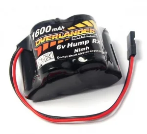 Overlander Nimh Battery Pack 2/3 AF 1600mah 6v RX Hump