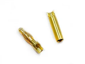 Overlander 2mm Connectors Gold 10pr