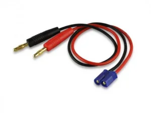 Overlander EC3 Charge Lead with 4mm gold connectors - Fits E-Flite / Parkzone type connector
