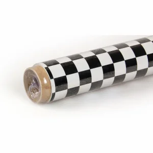 2Mtr Oracover Fun-4 Small Cheq.White/Black