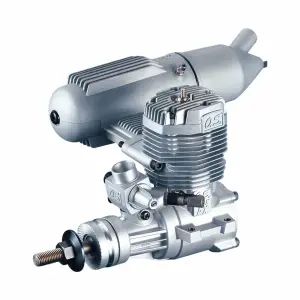 O.S. Engines MAX-65AX (10.63cc) 2-Stroke Glow Engine (E-4010A Silencer)