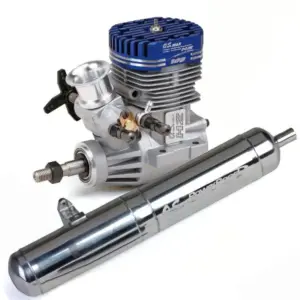O.S. Engines MAX-105HZ-R (17.17cc) 2-Stroke Glow Engine (Heli) w/ Fuel Regulator + PowerBoost pipe