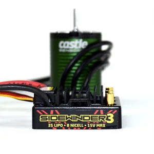 Castle Creations SV3 Sidewinder Waterproof Combo With 1406-4600KV Motor