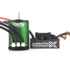 Castle Creations Mamba X Extreme 1:10 ESC Sensored Combo With 1406-4600Kv Motor