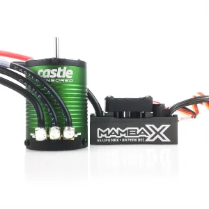 Castle Creations Mamba X Extreme 1:10 ESC Sensored Combo With 1406-4600Kv Motor