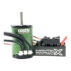 Castle Creations Mamba X SCT Extreme 1:10 ESC Sensored Combo With 1410-3800Kv 5mm Motor