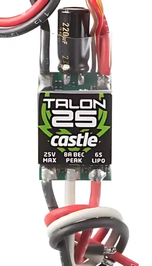 Castle Creations Talon 25 - 25 AMP ESC - Heavy Duty BEC