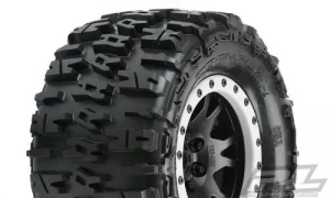 ProLine Trencher 4.3 Pro-Loc Tyres Mounted on IMPULSE Black X MAXX Wheels (2)