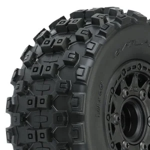ProLine Badlands MX SC 2.2/3.0 M2 Tyres Mounted on Raid 6X30 Black Wheels (2)