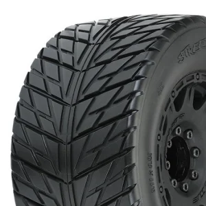 ProLine Street Fighter 3.8 Belted Tires Mounted On Raid Black Wheels 8X32 - 17mm Hex (2)