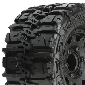 ProLine Trencher HP Belted 2.8 Tyres Mounted On Black 6X30 Removable Hex Wheels - 12mm Hex