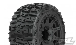 ProLine Trencher 3.8 LP Mounted on Black Raid 8x32 17mm Hex Wheels (2)