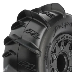 ProLine Dumont Paddle SC Tyres On Black Raid 6x30 SC Wheels (2)
