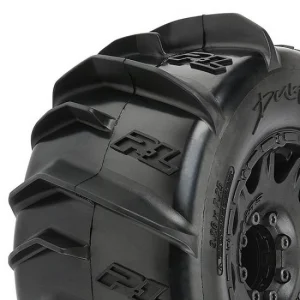 ProLine Dumont 3.8 Paddle Tyres Mounted on Black Raid 8x32 17mm Wheels (2)
