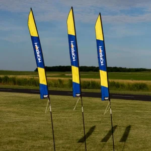 6 FT FPV Slalom Gate Banner w/Stakes; Horizon Logo