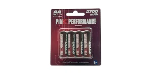 Pink Performance R6 AA NiMh Batteries - 2700Mah (4)