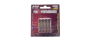 Pink Performance Batteries - R3-AAA Ni-Mh 800Mah (4) ** CLEARANCE **