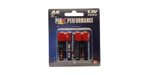 Pink Performance AA Alkaline 1.5V Dry Cell (4)
