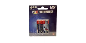 Pink Performance AAA Alkaline 1.5V Dry Cell (4)