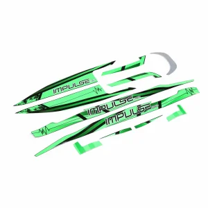 Decal Set Black/Green: IMPULSE 32