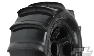 ProLine Sling Shot 2.2 Buggy / 1:16 Revo Sand Tyres on Black Desperado Wheels - 1 Pair