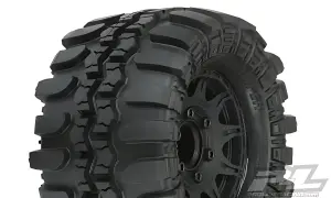 ProLine Interco TSL SX Super Swamper 2.8 Tyres Mounted on Black Raid 6X30 Removable Hex Wheels - 12mm Hex