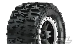 ProLine Trencher 4.3 Pro-Loc Tyres Mounted on IMPULSE Black X MAXX Wheels (2)