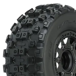 ProLine Badlands MX SC 2.2/3.0 M2 Tyres Mounted on Raid 6X30 Black Wheels (2)