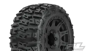 ProLine Trencher 3.8 LP Mounted on Black Raid 8x32 17mm Hex Wheels (2)