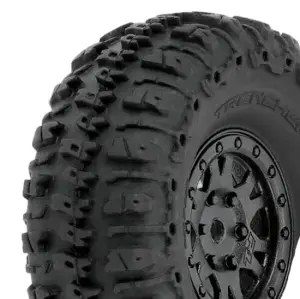 ProLine Trencher 1.0 Tyres On Mini IMPULSE Black Wheels - SCX24