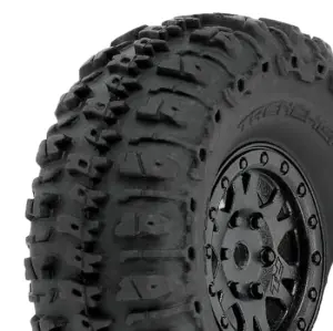 ProLine Trencher 1.0 Tyres On Mini IMPULSE Black Wheels - SCX24