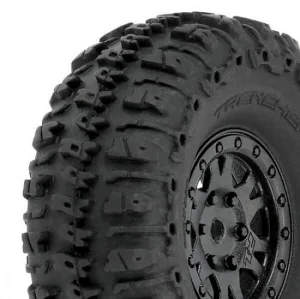 ProLine Trencher 1.0 Tyres On Mini IMPULSE Black Wheels - SCX24