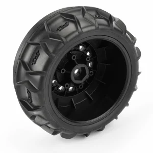 ProLine Dumont SC Front Paddle/Rib Tyres Mounted on On Raid 6X30 Wheels (2)