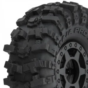 ProLine 1:24 Mickey Thompson Baja Pro X 1.0 MT Crawler Tyres on Mini Holcomb Black Wheels (4)