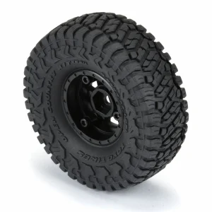 ProLine 1.0 Toyo Open Country R/T Trail Tyres Mounted on 7mm Hex Black IMPULSE Wheels (4)