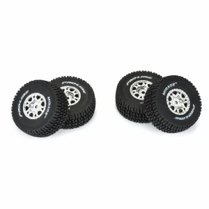 ProLine 1:16 Mirage TT F/R Tires MTD 12mm Silver IMPULSE (4): Mojave