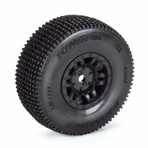 1:16 King Pin Front/Rear Tires MTD 12mm Black Split Six (4):