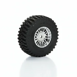 ProLine Flat Iron Front/Rear Tires Mounted 12mm Hex Chrome Diablo (4) - Arrma Typhon GROM