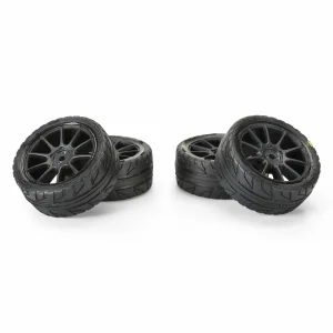 1:14 Vector Tire MTD 12mm Black Velocity Wheel (4): ARRMA TY