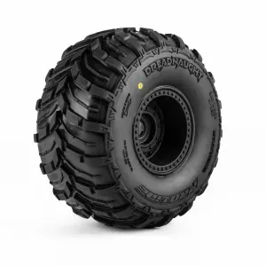 1:8 Dreadnaught Front/Rear Tire MTD QUAKE 4S Wheel (2): QUAK