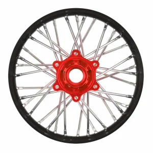 1/4 Pro-Spec Aluminium V2 Bead Rear Wheel Black/Red (1): Prom