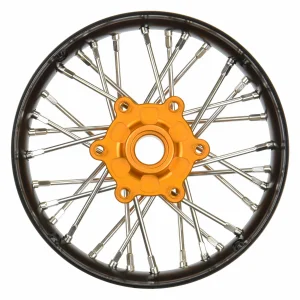 1/4 Pro-Spec Aluminium V2 Bead Front Wheel Black/Gold (1): (2)