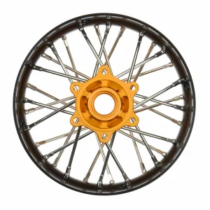 1/4 Pro-Spec Aluminium V2 Bead Rear Wheel Black/Gold (1): Pro