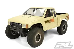 ProLine 1985 Toyota Hilux SR5 Clear Bodyshell Cab + Bed for SCX10 313mm WB	