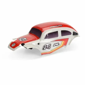 Class 1 VW Bug Red Race Body Conversion Kit and Flat Iron Mounted Tyres (4)