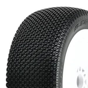 ProLine Slide Lock S3 Tyres Pre Mounted on White Volicity 2 Wheels (2)