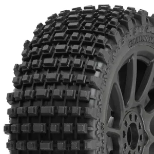 ProLine Gladiator M2 Tyres Pre Mounted on Black Mach 10 1:8 Buggy Wheels (2)
