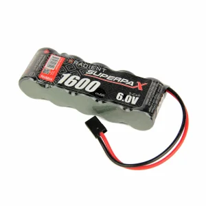 Battery, 2/3A 6V 5-Cell 1600mAh NiMH, SBS-Flat, RX-JR