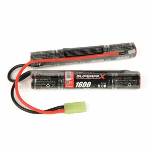 Superpax Battery, 2/3A 9.6V 8-Cell 1600mAh NiMH, Saddle-Stick, mTam